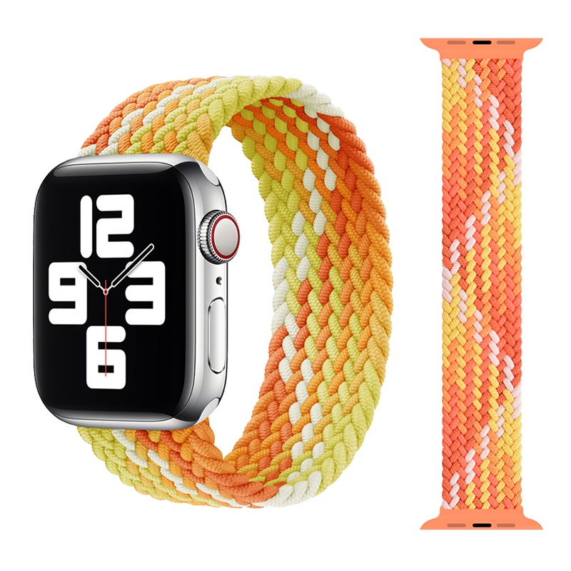 Dây đeo đồng hồ bằng nylon đàn hồi thích hợp cho iWatch 44mm 40mm 42mm 38mm 44 mm iWatch dòng SE 7654321