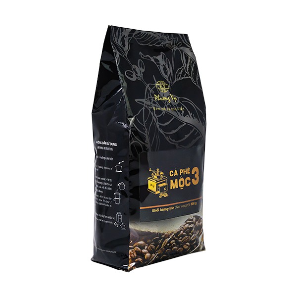 Cà Phê Nguyên Hạt - Mộc 3 - 500g - Phương Vy Coffee