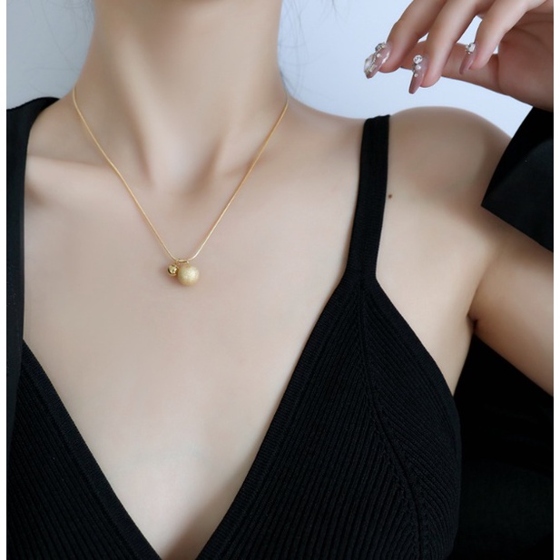 [FreeShip] Dây chuyền nữ titan hai đá X8-303 - CAM KẾT KHÔNG BAY MÀU