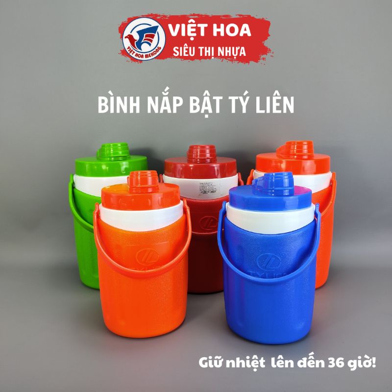 BÌNH GIỮ NHIỆT NẮP BẬT, BÌNH ĐÁ DU LỊCH TÝ LIÊN