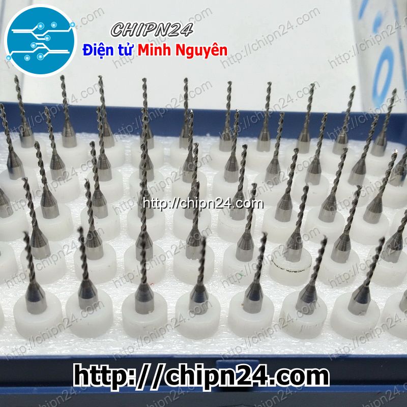 [2 CÂY] Mũi khoan mạch in CNC 1.0mm (Mạch điện tử, PCB)