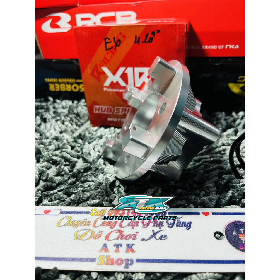 Combo cùi dĩa cnc 4 lỗ dành cho xe Ex135 Ex150 Ex155 và ốc salaya mẫu thái hàng chính hãng X1R