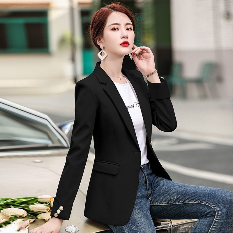 Áo Khoác Vest Tay Dài Dáng Ôm Màu Hồng Thời Trang Sang Trọng Cho Nữ