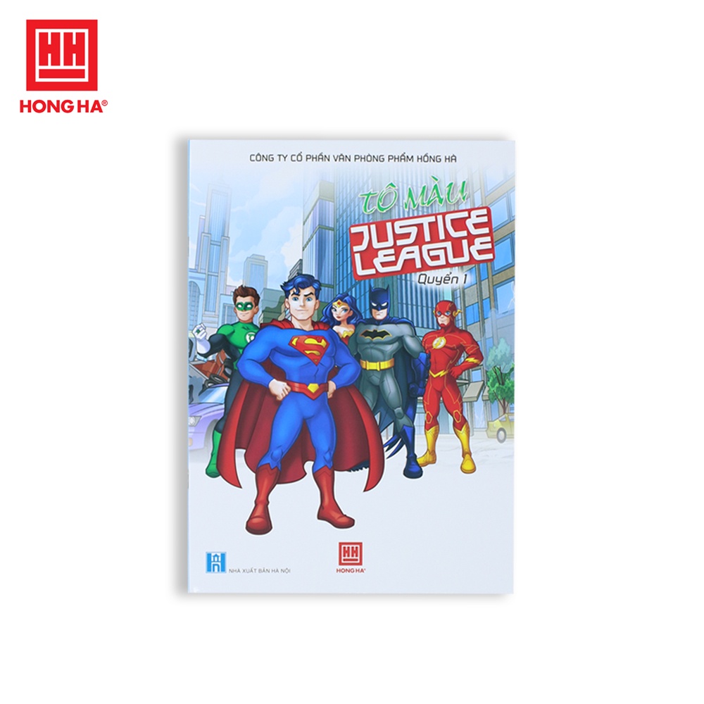 Tập tô màu Super Heroes Hồng Hà hình ảnh bản quyền từ DC Comics dành cho bé từ 3 tuổi