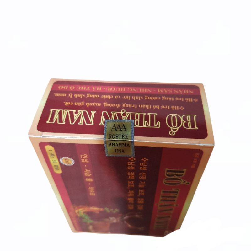 Viên uống Sâm nhung bổ thận - BỔ THẬN NAM - tăng cường chức năng sinh lý nam giới ,chứng thận yếu ,thận hư - Hộp 30 viên