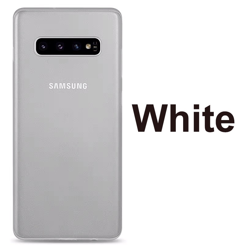 Ốp điện thoại trong suốt siêu mỏng cho Samsung Galaxy S8 S9 S10 Plus Note 8 9