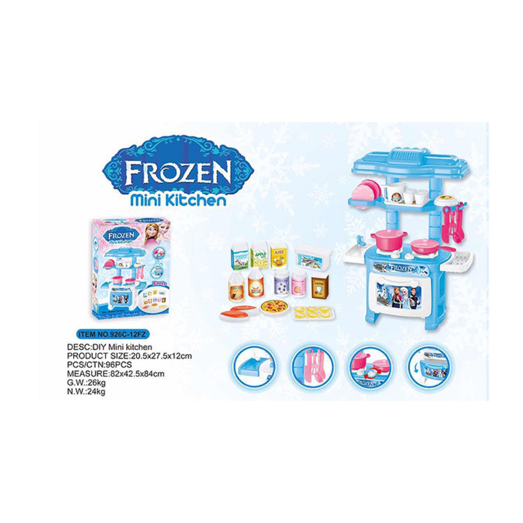 Bếp Frozen mini màu xanh