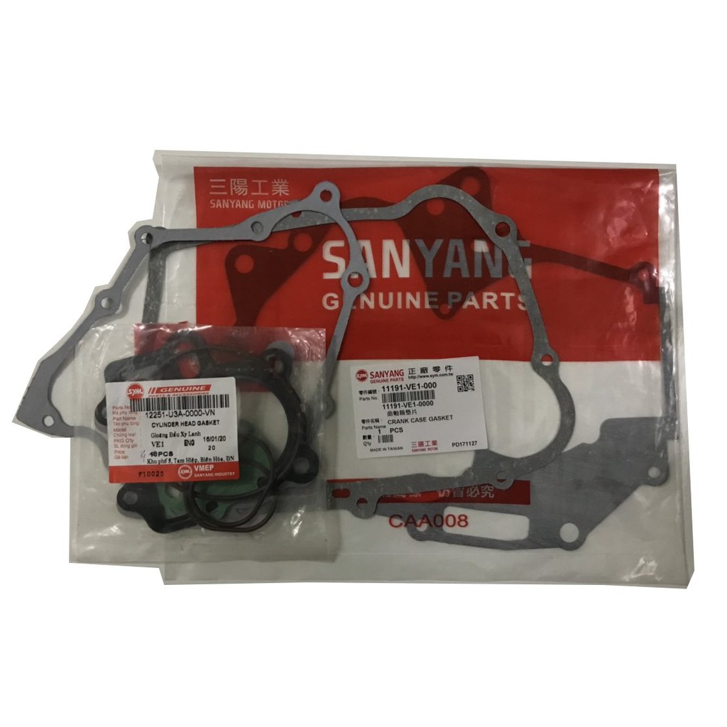 Bộ gioăng máy xe Star Sr 125 , Star X chính hãng SYM