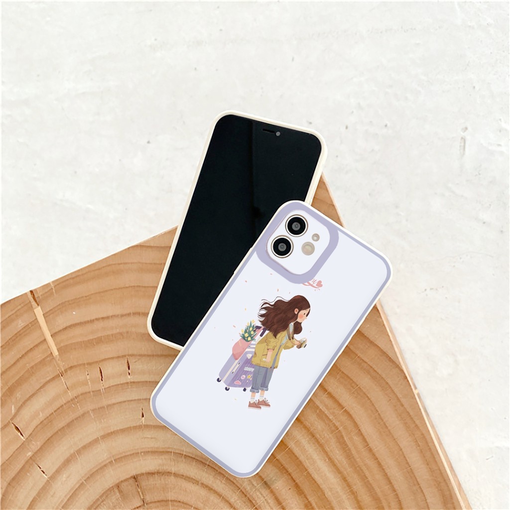 [ IPHONE ] Ốp Lưng Bảo Vệ CAMERA  CÔ GÁI DU LỊCH ốp iphone 12 pro /x/ 8plus/11 pro/11/12 pro max/13/promax tr1024