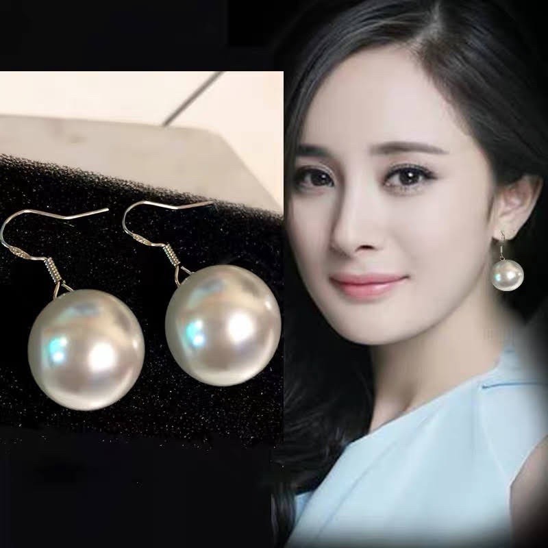 Bông tai khuyên tai hạt châu khoá móc dễ thương