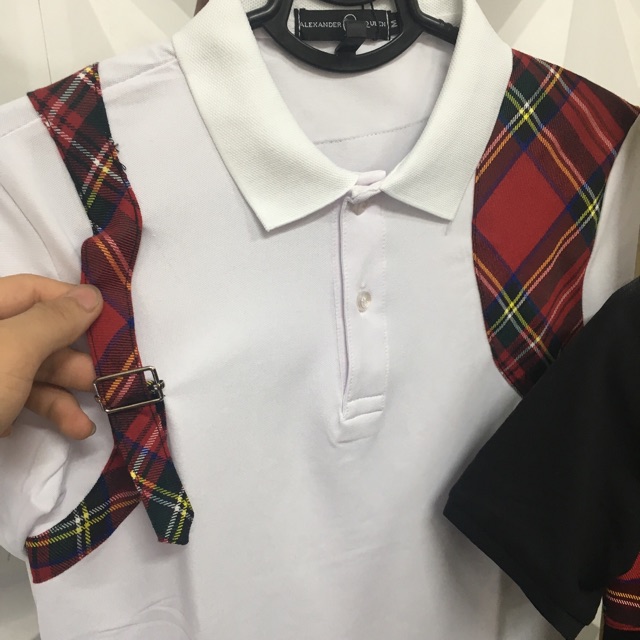 [Kèm Ảnh Thật] Áo polo thêu vạch sọc đỏ hai vai | BigBuy360 - bigbuy360.vn