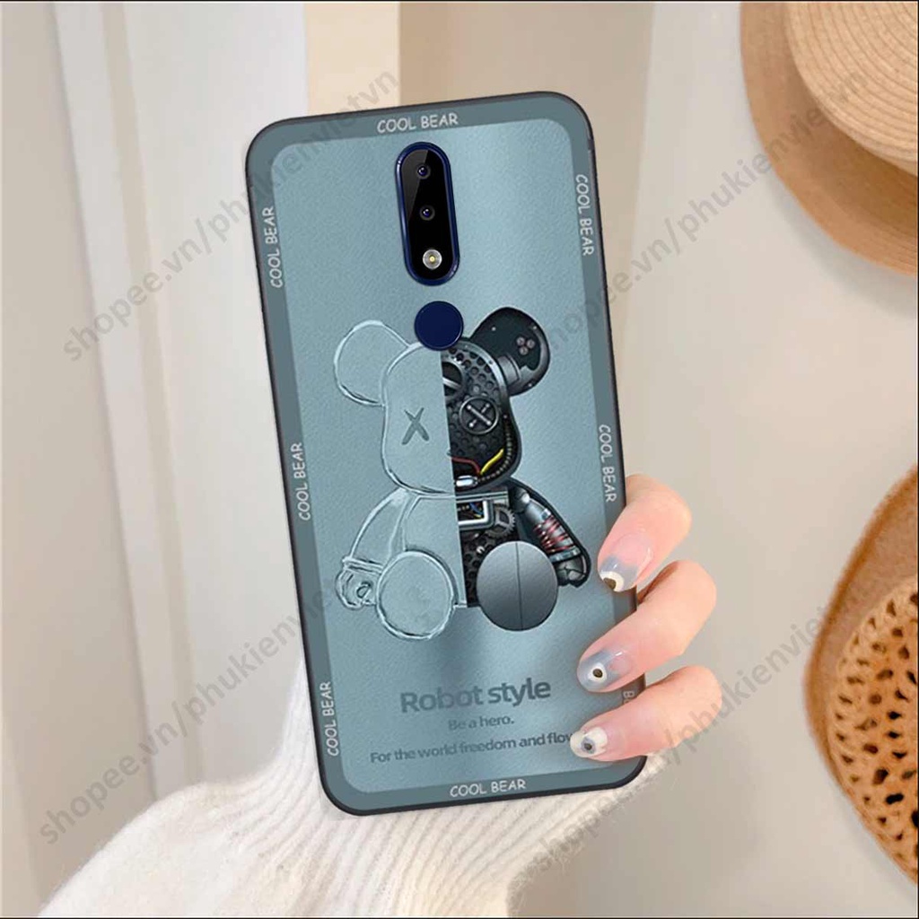 Ốp lưng điện thoại Nokia X5 / X6 gấu robot bear, phi hành gia đẹp, vỏ ốp rẻ đẹp