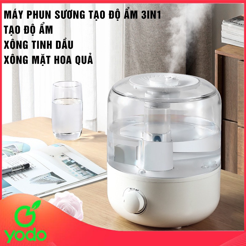 [Mã SR14MAY5 giảm 20K đơn 50K] Máy Tạo Độ Ẩm, Khuếch Tán Tinh Dầu, Xông Hơi Mặt Hoa Quả, Phun Sương Tạo Độ Ẩm