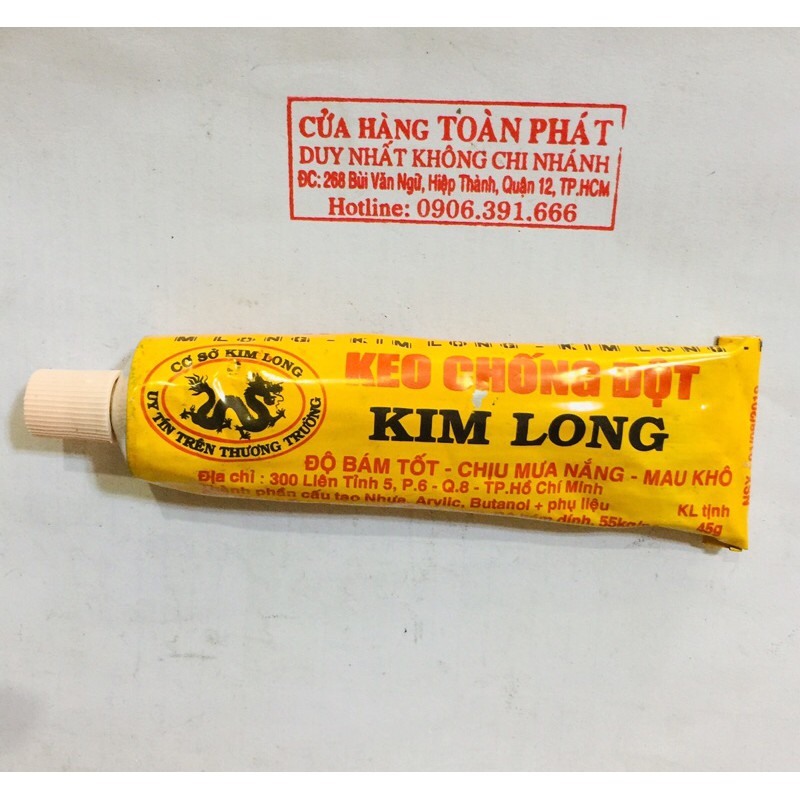 Tuýp keo chống dột KIM LONG 45g | keo chét mái nhà