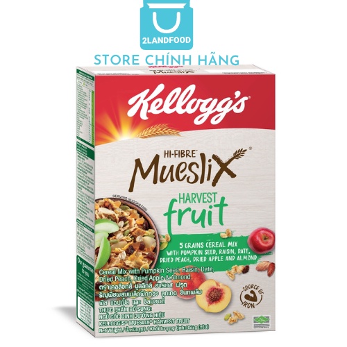 Bánh / Ngũ cốc ăn sáng Kellogg’s Mueslix Harvest Fruit - Hộp 355g