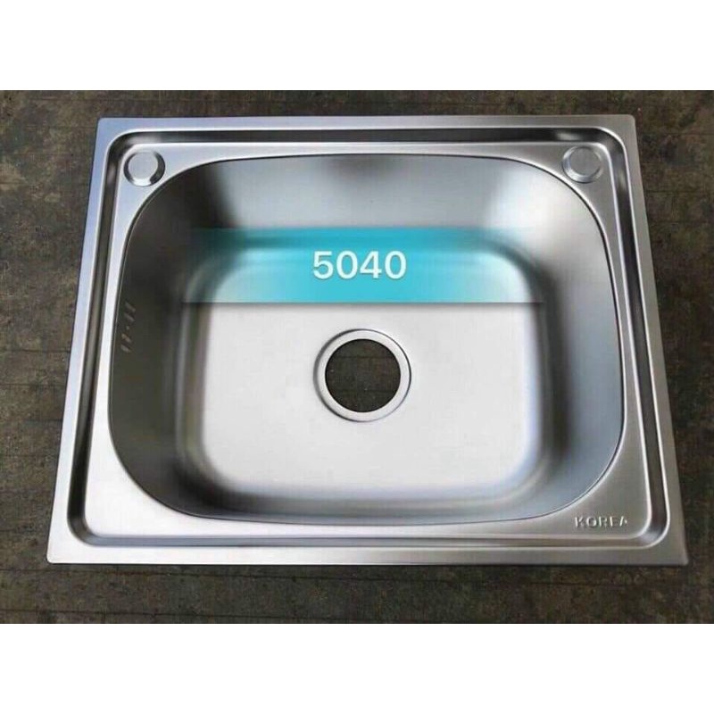 Chậu - Bồn Rửa Chén Bát 1 ngăn hố rộng Inox 304 KT 42×37