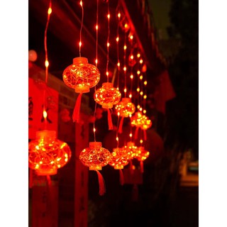 Dây led đèn banh thả rèm trang trí ngày tết