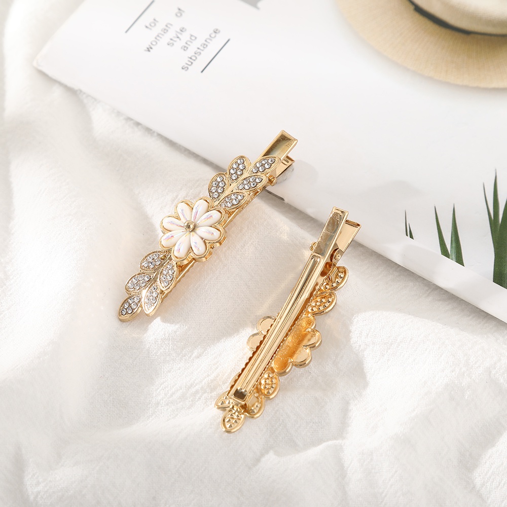 Set 2 kẹp tóc Haimeikang đính đá thời trang Hàn Quốc