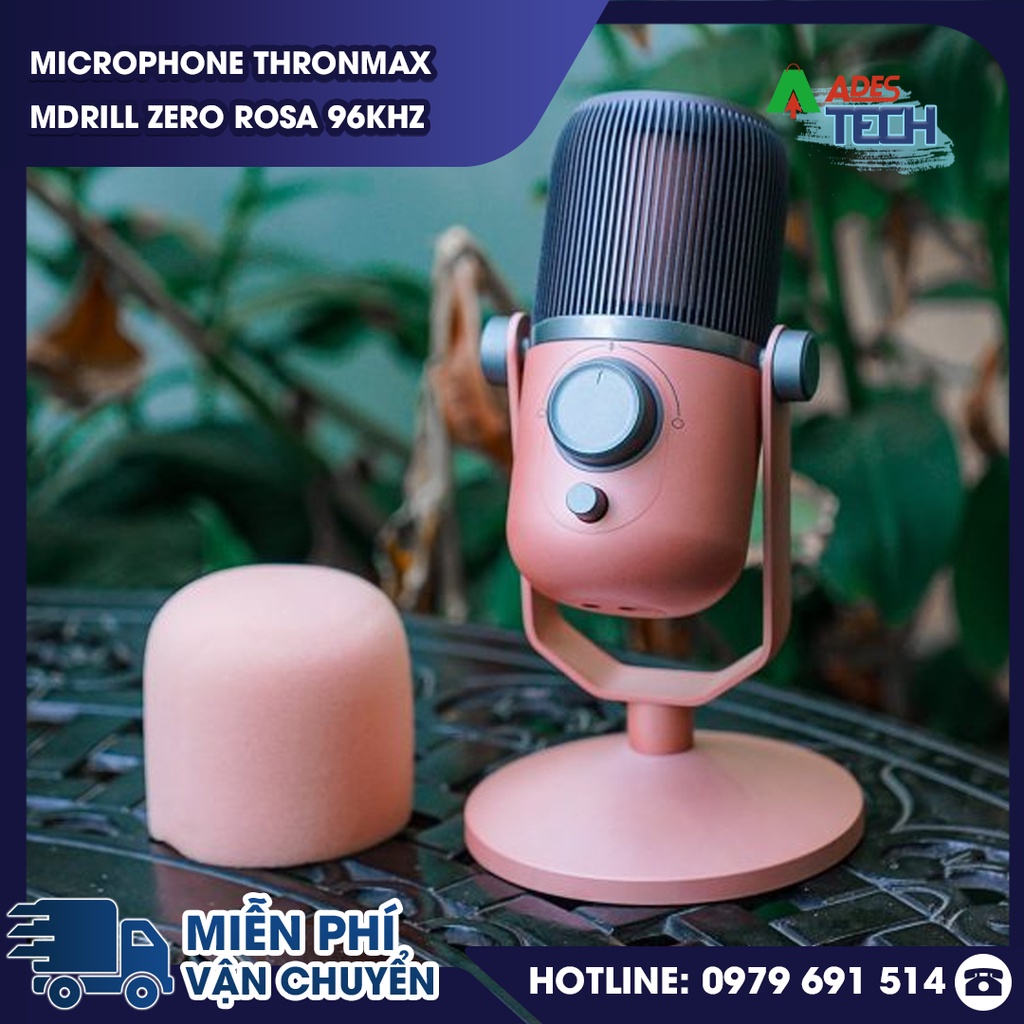 Microphone Thronmax Mdrill Zero Rosa 96Khz | Micro M4 Rosa