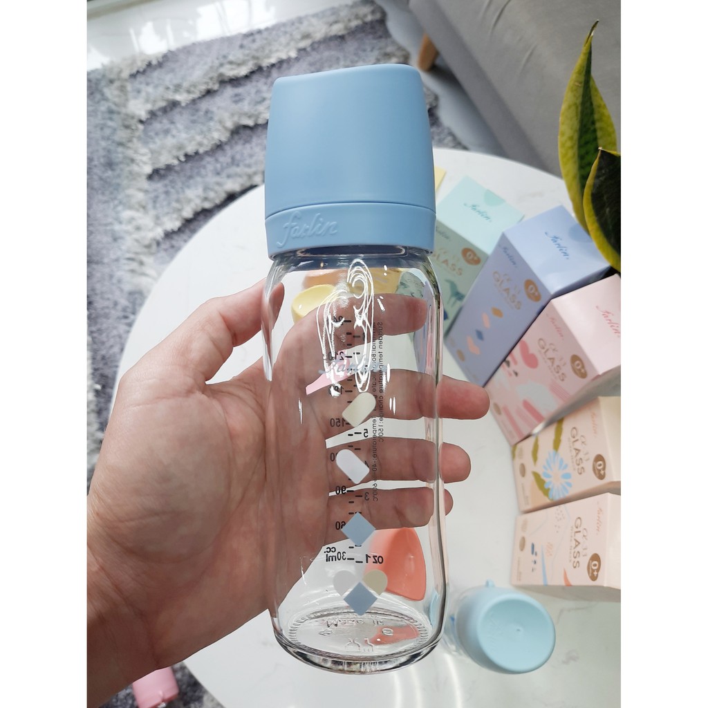 Bình Sữa Thủy Tinh Farlin Mẫu Mới - 240ml