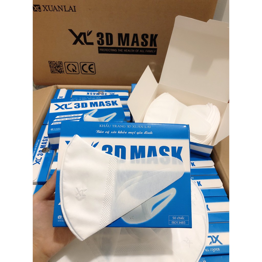 3D Xuân Lai khẩu trang bảo vệ sức khỏe mọi gia đình,chính hãng công ty có logo tem niêm phong Xuân Lai