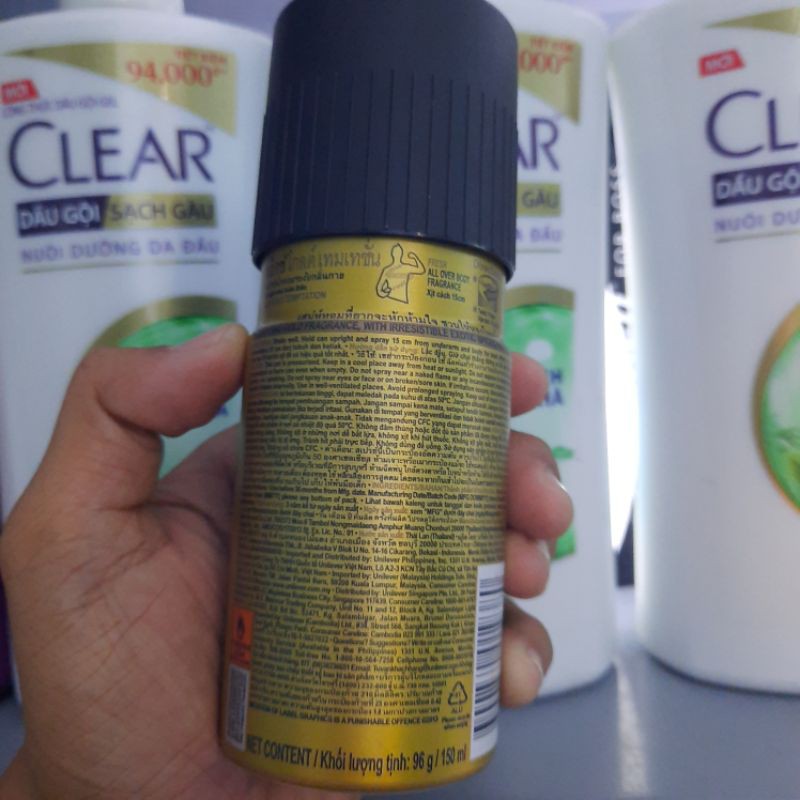 Xịt khử mùi toàn thân axe 150ml | BigBuy360 - bigbuy360.vn