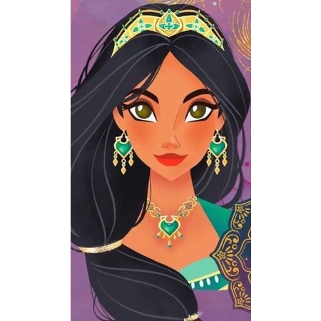 Bộ tranh đính đá 5D DIY hình công chúa Disney 30x40