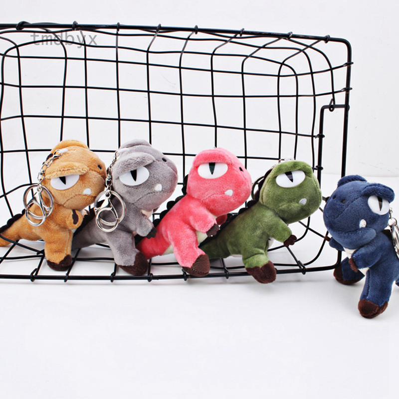 Móc khóa hình khủng long nhồi bông đáng yêu