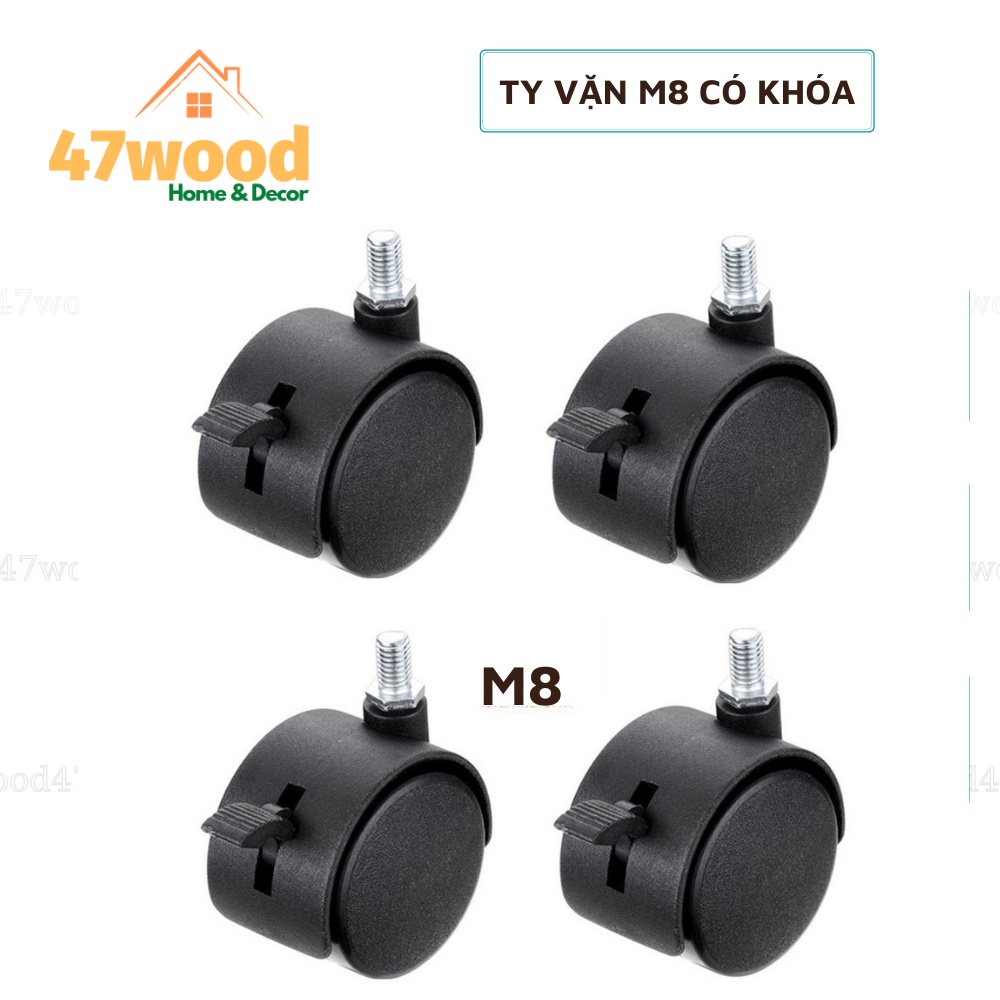 PHỤ KIỆN NỘI THẤT 47WOOD - BÁNH XE GẮN KỆ, BÁNH XE GẮN TỦ, BÁNH XE GẮN KỆ NHIỀU MẪU