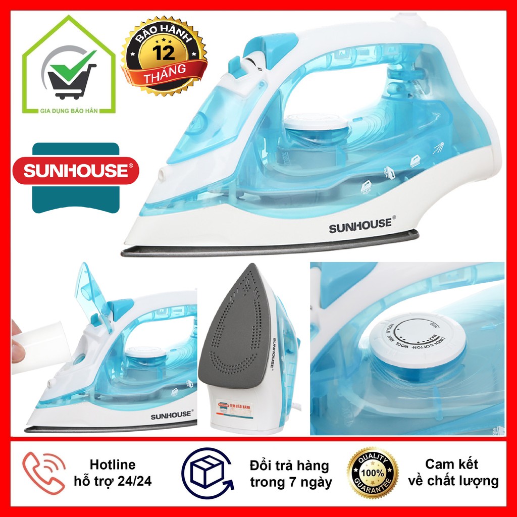 Bàn Ủi - Bàn Là Hơi Cao Cấp SUNHOUSE SHD2065, Hàng Chính Hãng