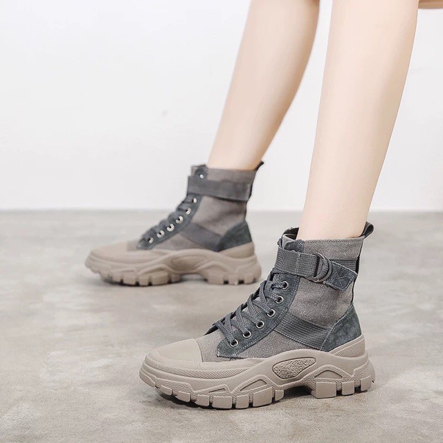 Boots chiến binh cổ lửng siêu chất QC2109