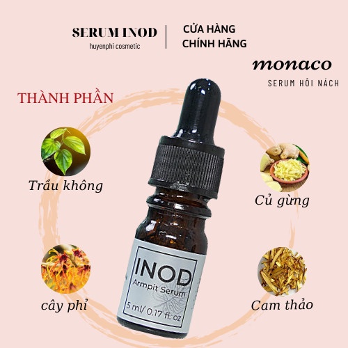 Serum triệt hôi nách, khử hôi chân Inod Huyền Phi chính hãng, khử mùi cơ thể, hết thâm, trắng da ngay lần đầu sử dụng