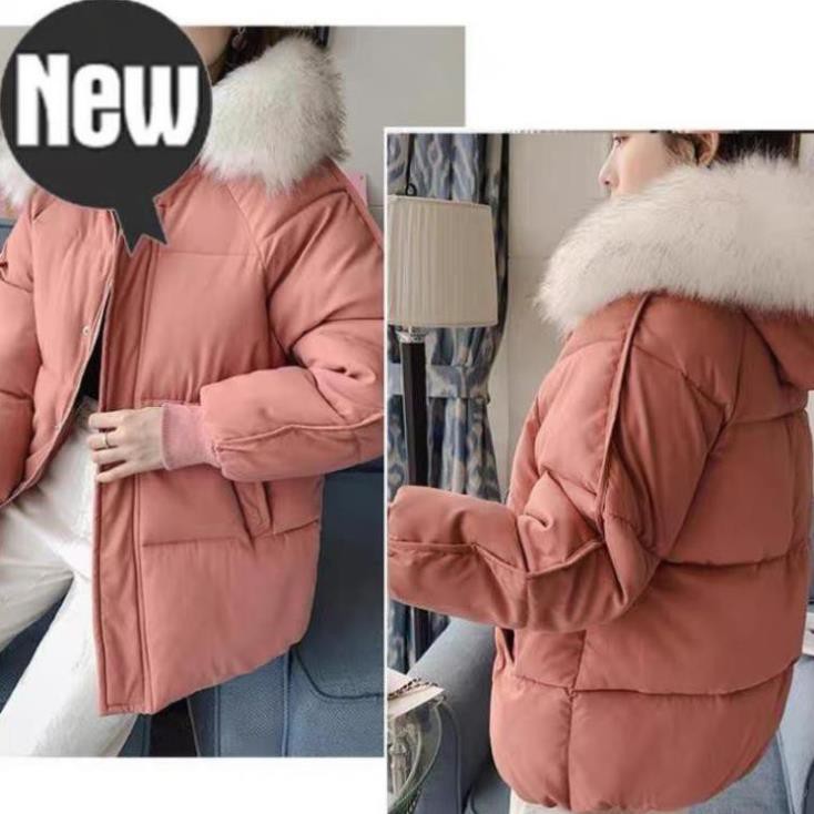 ÁO PHAO NỮ MÙA ĐÔNG 3 LỚP CỔ LÔNG TRẮNG CAO CẤP ẤM ÁP HÀNG MỚI