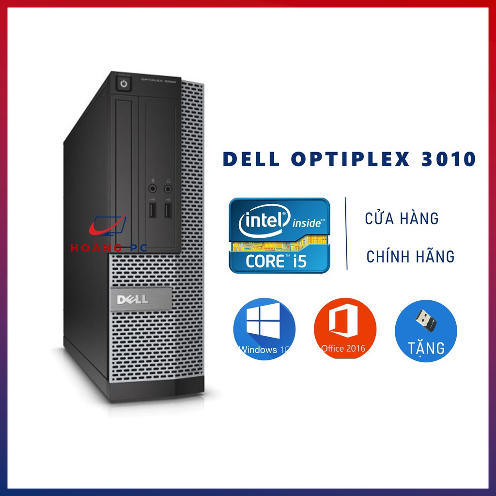 Máy Tính Để Bàn Văn Phòng ⚡️HoangPC⚡️ Case Máy Tính Đồng Bộ - Dell Optiplex 3010 (i5 3470/Ram 8G/SSD 240GB) - BH 12T