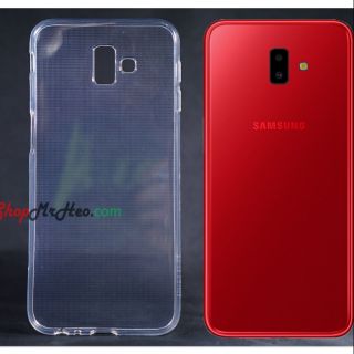 Bộ 2 chiếc ốp lưng samsung j6 plus 2018 silicon trong suốt cao cấp
