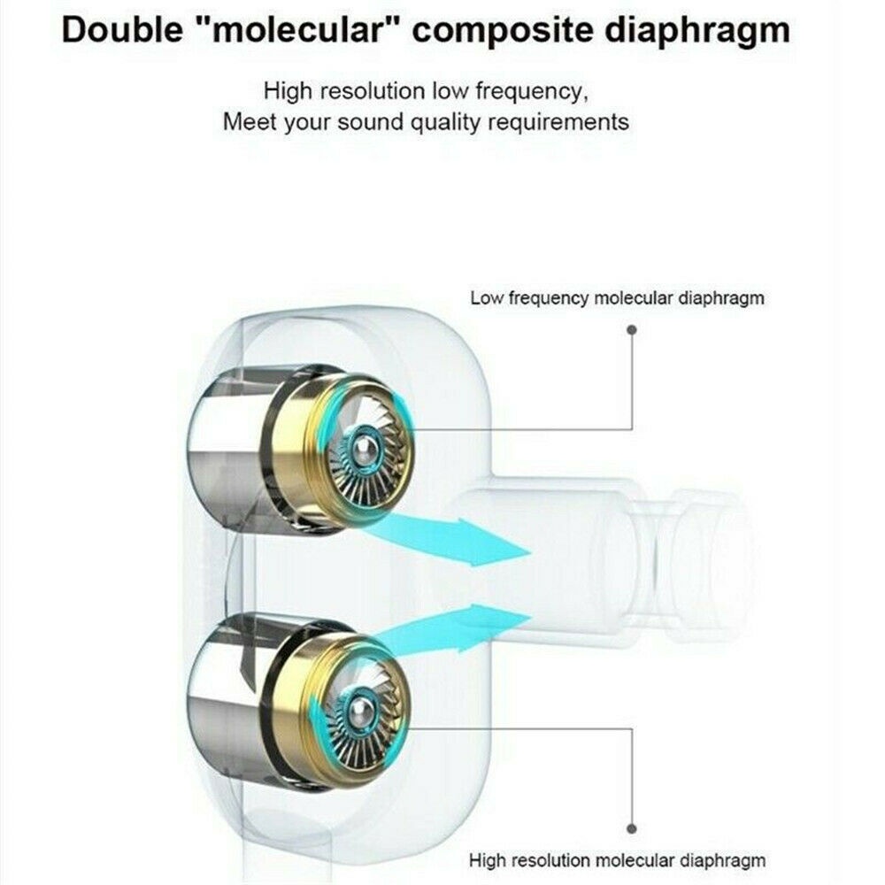 Tai nghe nhét tai VIRWIR có dây giắc cắm 3.5mm âm thanh siêu bass tích hợp micro cho điện thoại máy nghe nhạc MP3 MP4