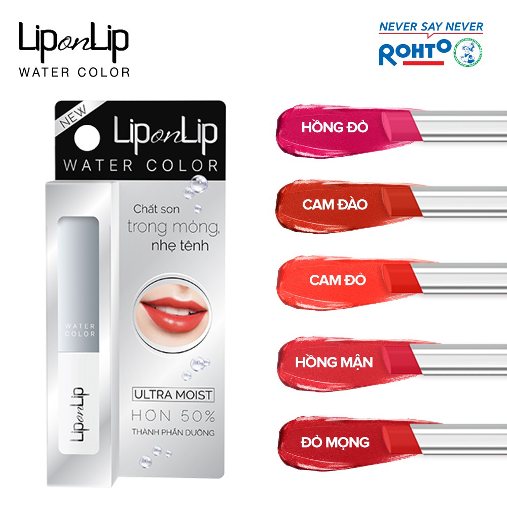 Son trang điểm dưỡng tối ưu Lip On Lip Water Color 2,2g