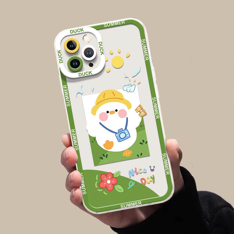 Ốp Điện Thoại TPU Dẻo Trong Suốt Họa Tiết Hoạt Hình Dễ Thương Chống Sốc Cho IPhone 13 12 Pro Max 11 XS XR X 8 7 6S Plus