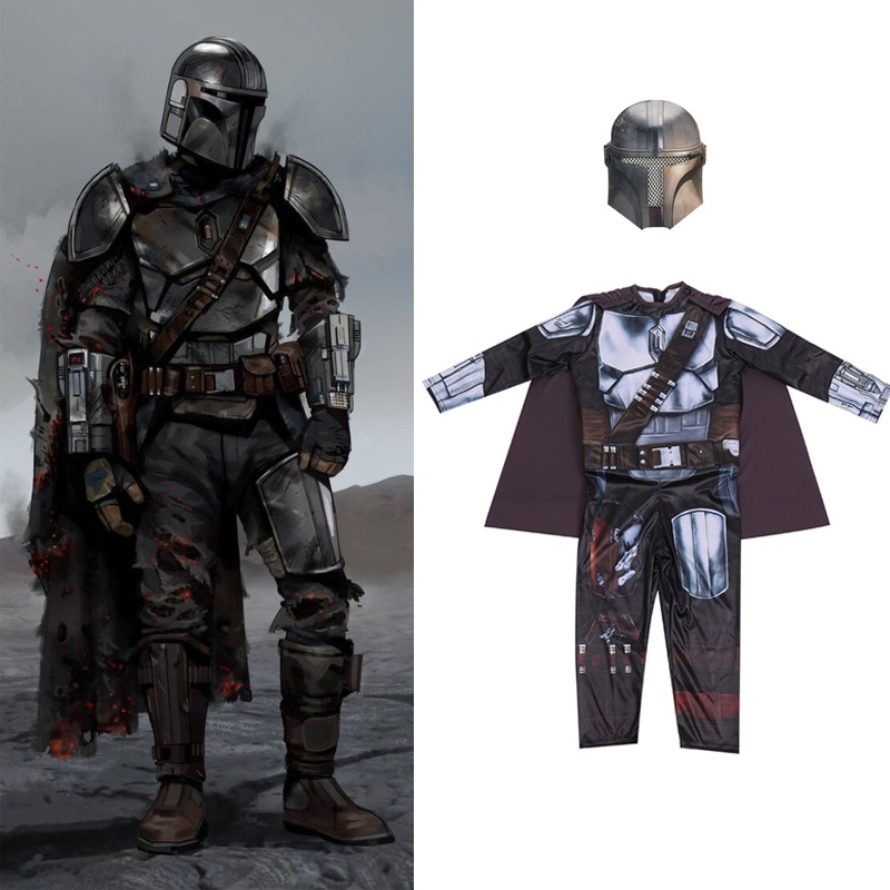 Bộ đồ hóa trang nhân vật phim Chiến tranh giữa các vì sao Death Vader Storm Trooper làm quà Halloween cho trẻ