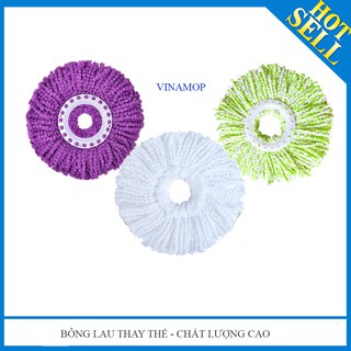 Bông lau nhà thay thế 360 độ Vinamop thấm hút nhanh