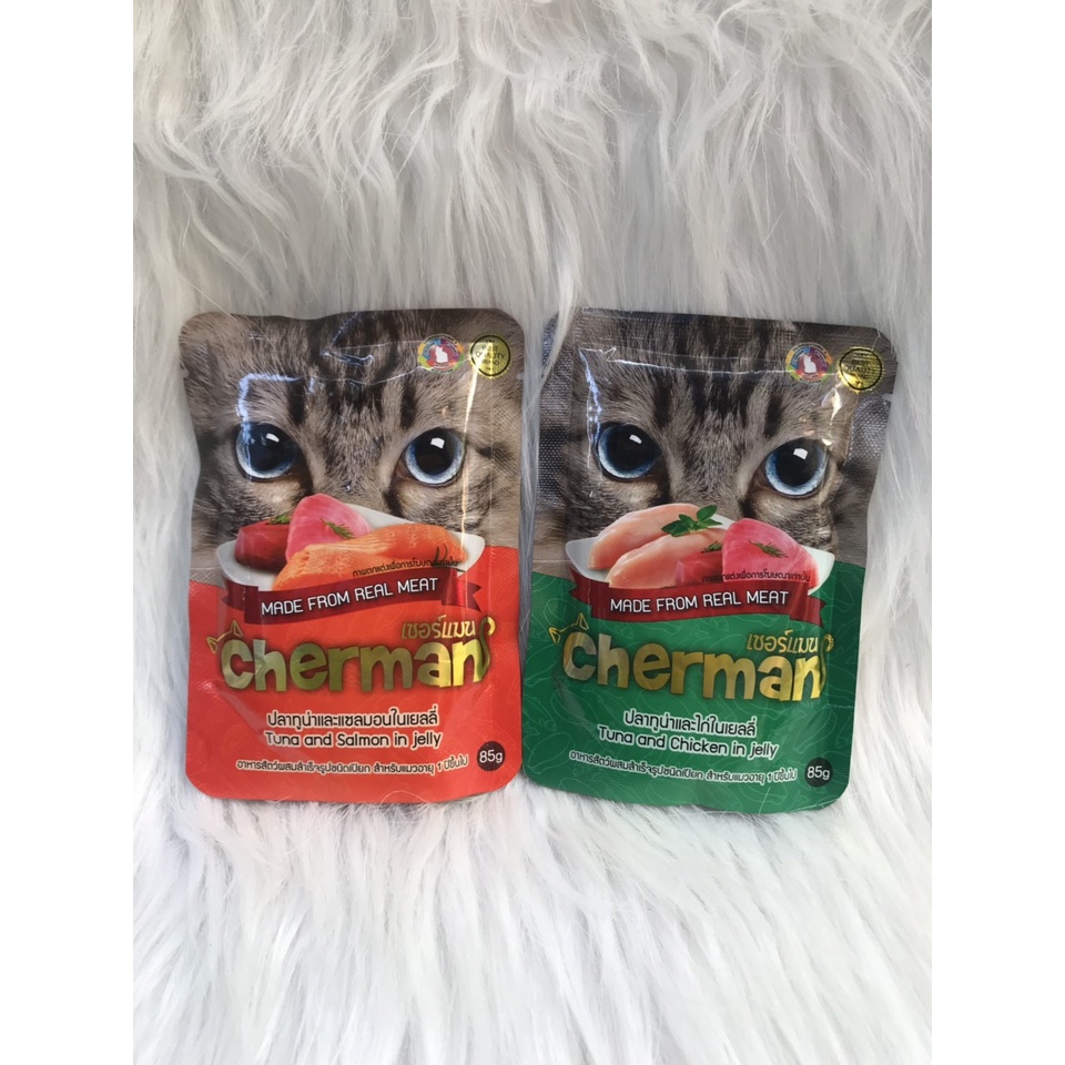Pate cho mèo Cherman gói 85gr
