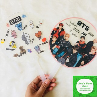 [MUA 1 TẶNG 1] Quạt nhựa cầm tay BTS