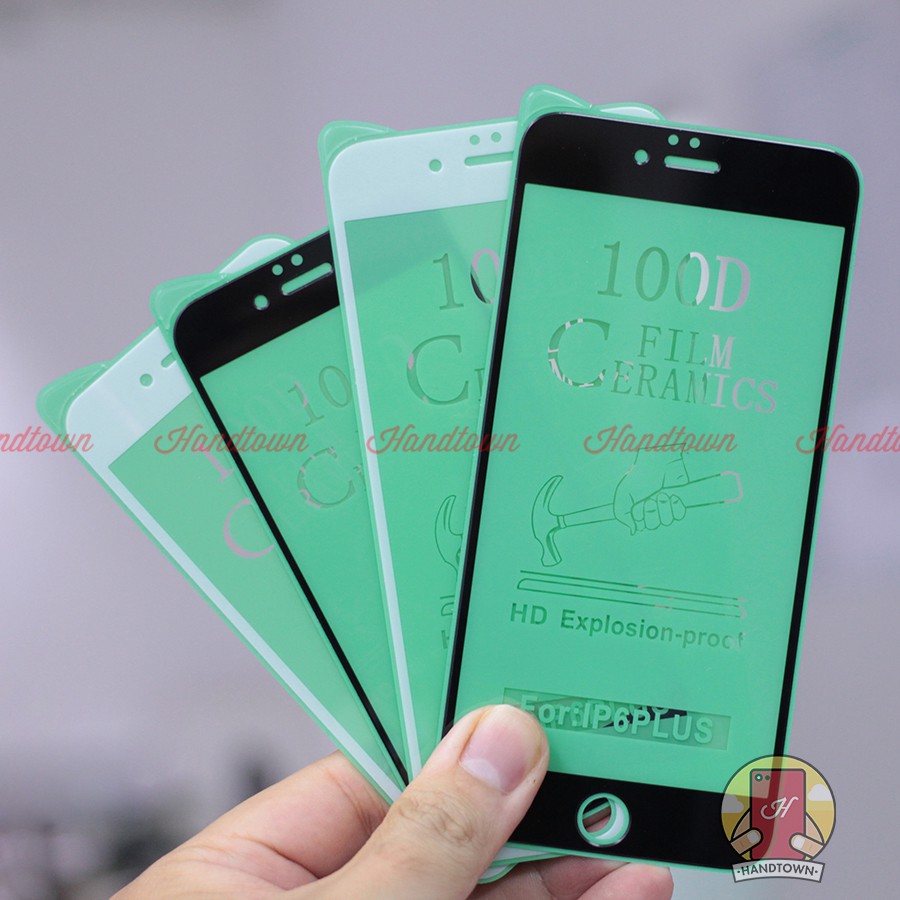 Kính Cường Lực DẺO Iphone 6 6S 7 8 6S plus 7 Plus X XS XR XS Max 11 11 Pro Max 12 12 Mini 12 Pro Max Ceramics Dẻo 100D