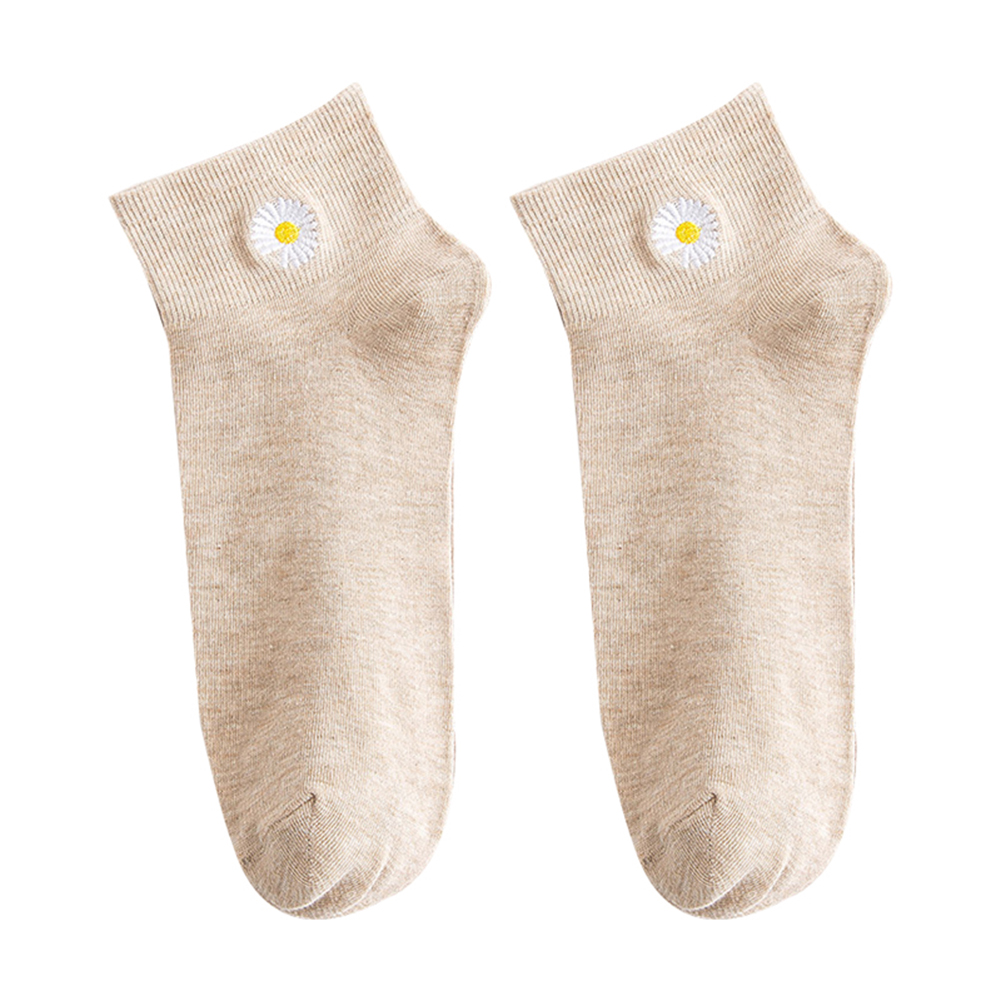 Vớ Cotton Mỏng Họa Tiết Hoa Cúc Đáng Yêu Cho Nữ Jp5