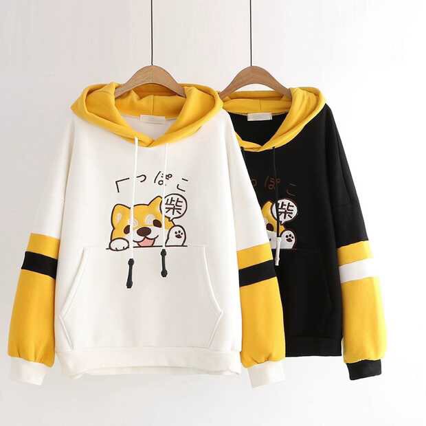 Áo Hoodie Phối Màu Cực kute, chống nằng, giữ ấm cơ thể, chất vải dày dặn | BigBuy360 - bigbuy360.vn