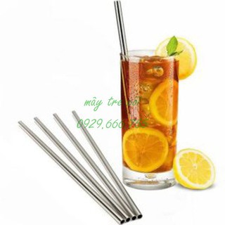 Ống hút Inox 304 (Hút nước ép, sinh tố, trà sữa...)