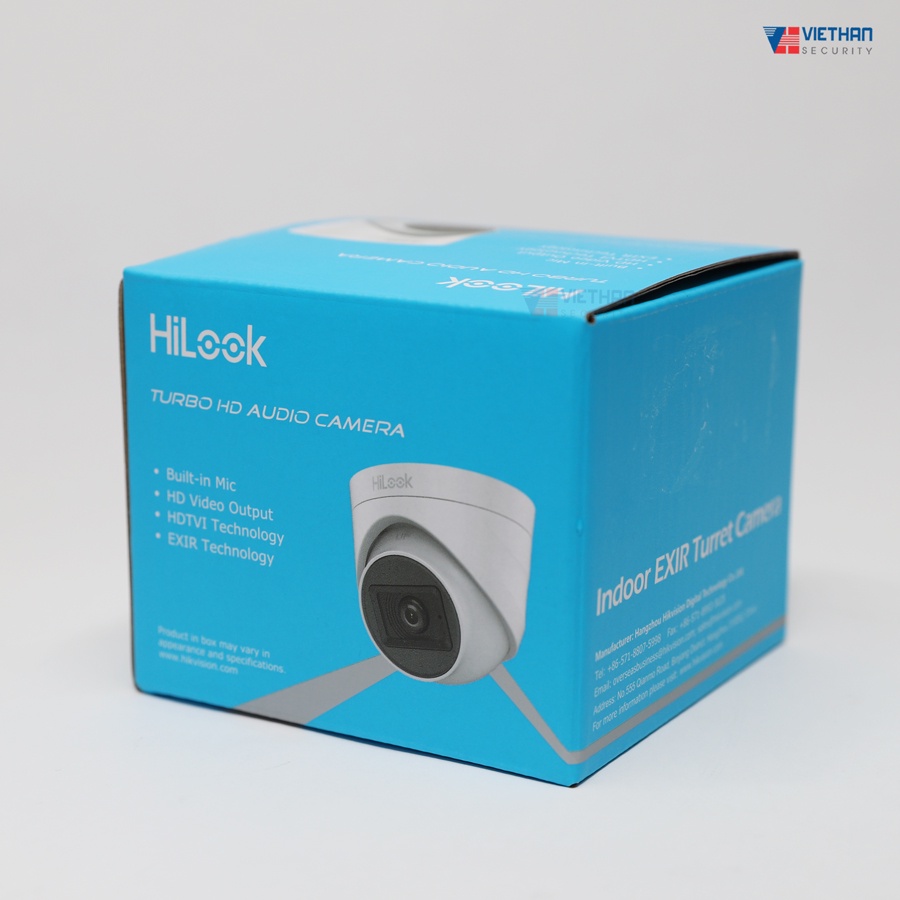 Camera Dome HD-TVI hồng ngoại 2.0 Megapixel HILOOK THC-T120-MS - Tích hợp míc - Hàng chính hãng