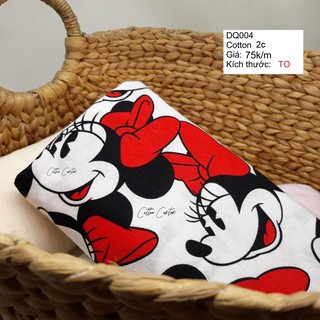Vải cotton 100% co giãn 2c - Vải may quần áo cho bé - Minnie
