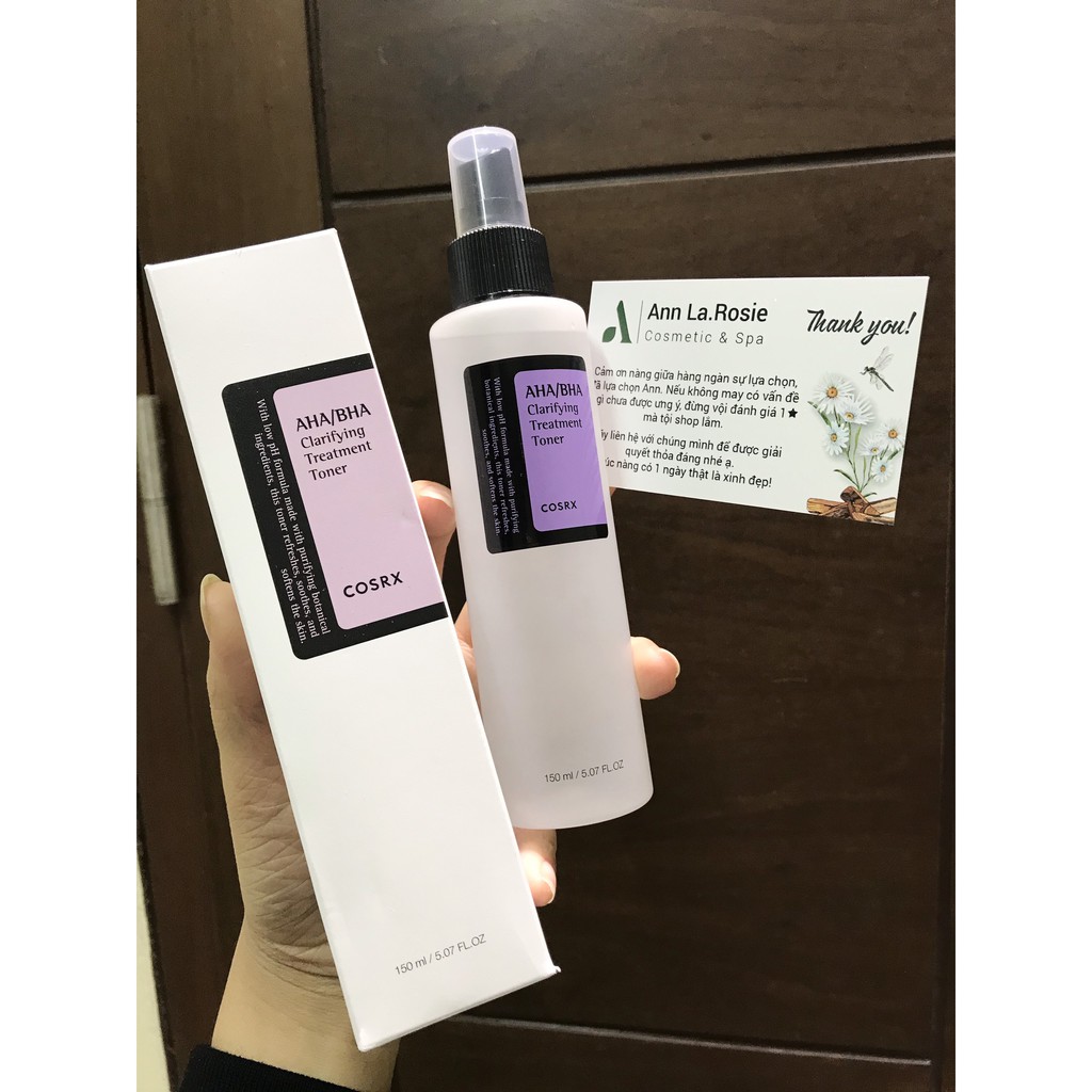 Toner Giảm Mụn Cosrx AHA BHA Clarifying Treatment 150ml/280ml