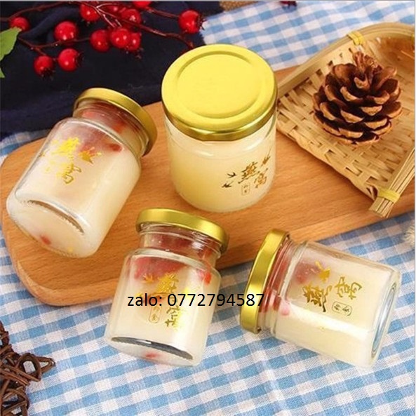 Combo 10 Hũ Thủy Tinh Nắp Thiếc vặn 70ML (Hũ 70MLthủy tinh đựng Yến chưng, Hủ thủy tinh đựng dầu dừa, hũ gia vị)